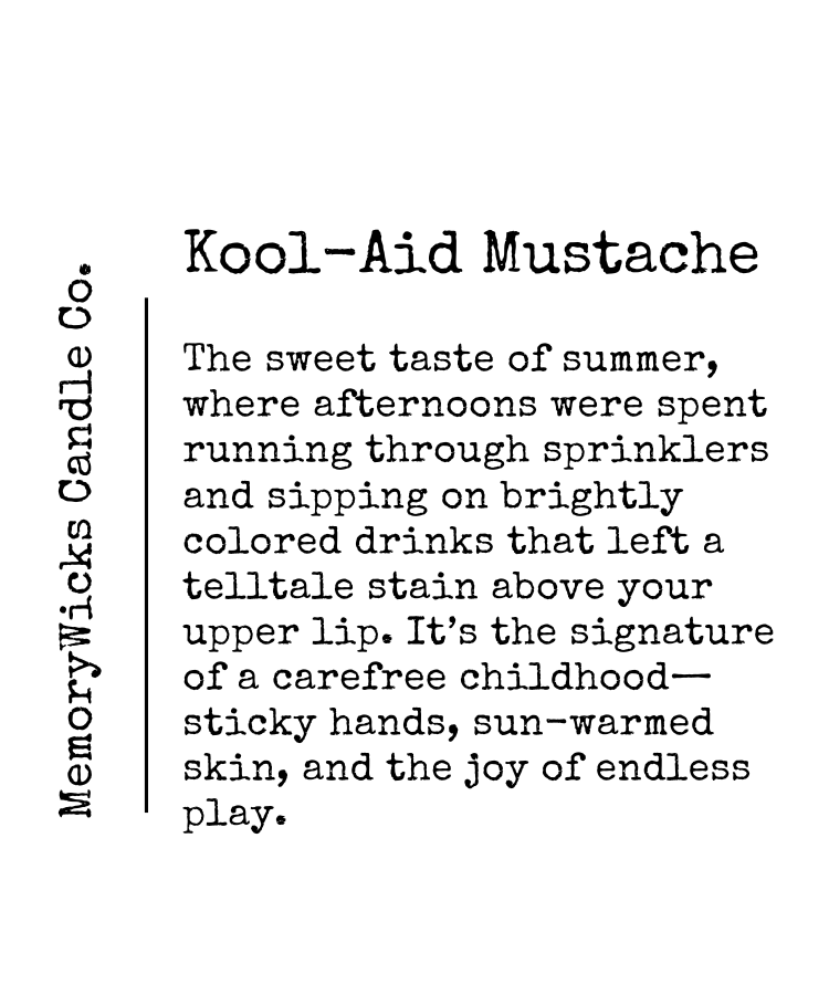 Kool-aid Mustache - Wax Melt