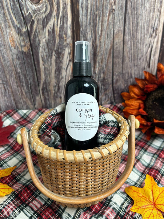 Cotton & Iris, 4oz. Room & Body Spray